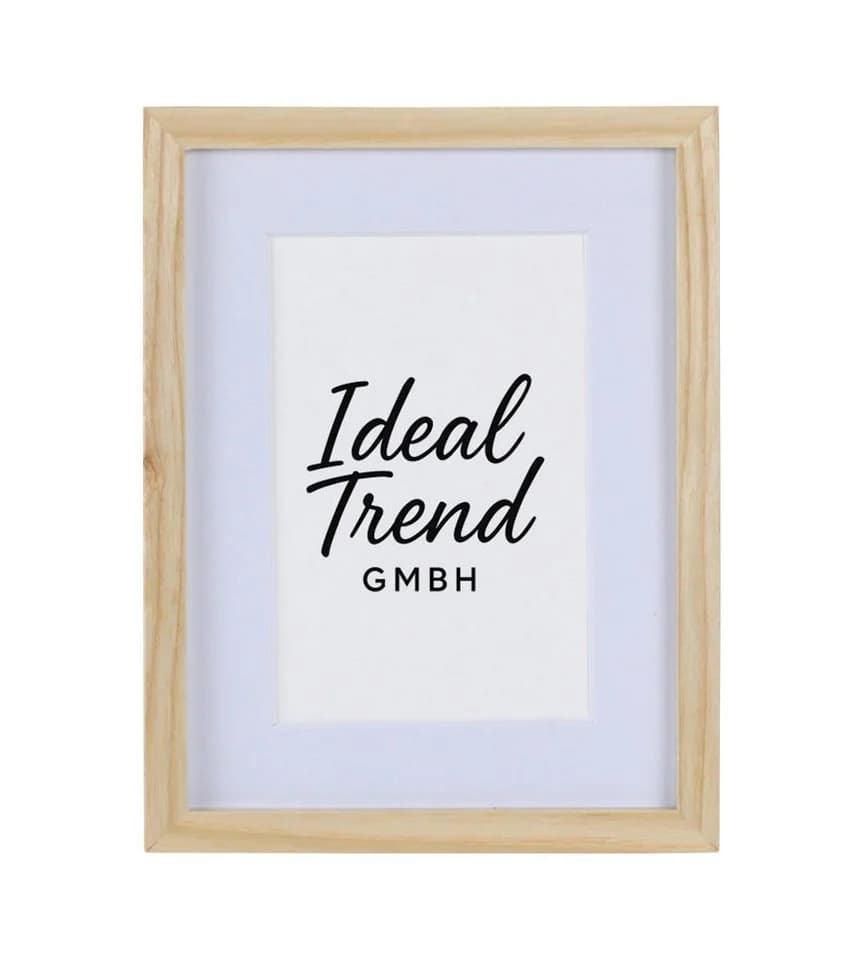 IDEAL TREND Bilderrahmen Massivholz Eiche mit Passepartout & Glas - Bild 2