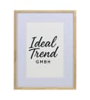 IDEAL TREND Bilderrahmen Eiche massiv mit Passepartout & Glas Bild 2