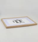 IDEAL TREND Bilderrahmen Eiche massiv mit Passepartout & Glas Bild 4