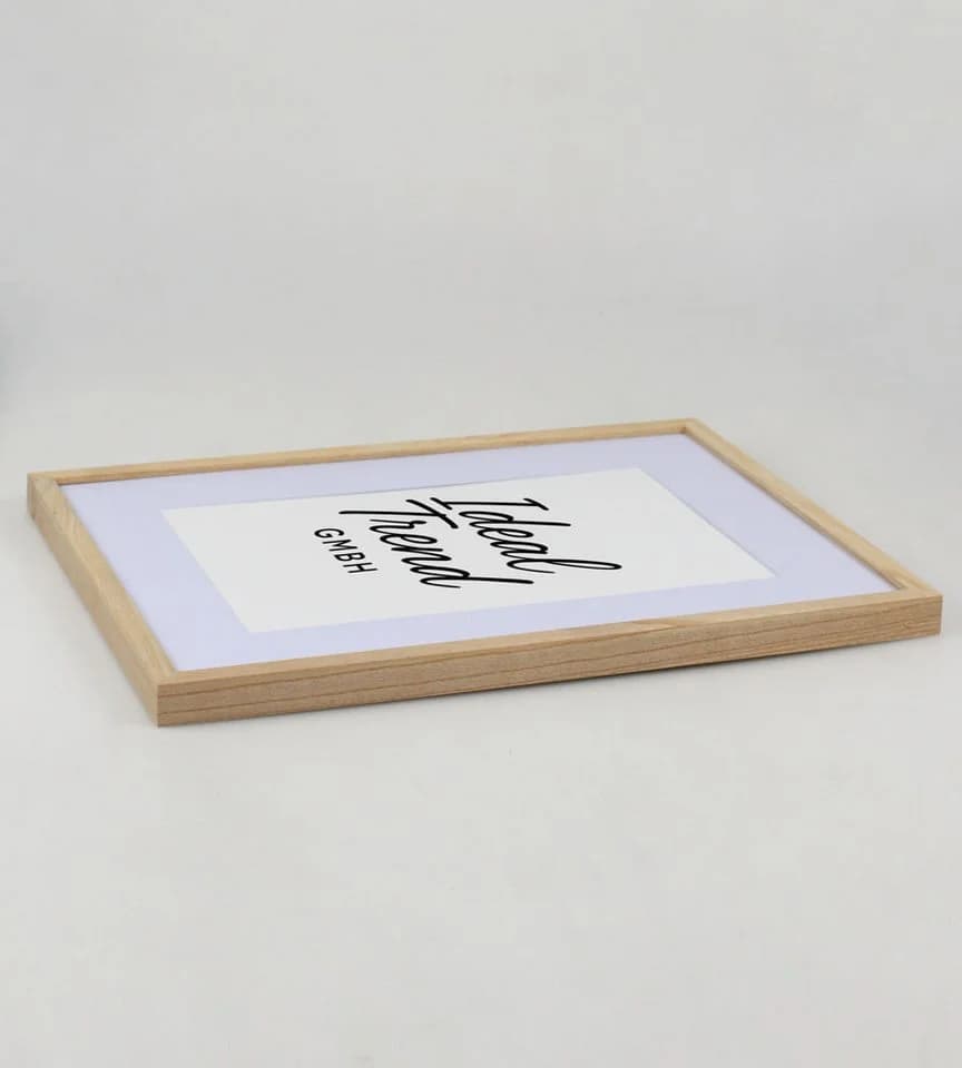 IDEAL TREND Bilderrahmen Eiche massiv mit Passepartout & Glas - Bild 4