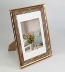 IDEAL TREND Bilderrahmen Gold Mosaik-Holzstruktur mit Passepartout Bild 5