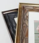 IDEAL TREND Bilderrahmen Gold Mosaik-Holzstruktur mit Passepartout Bild 5