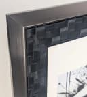 IDEAL TREND Bilderrahmen Schwarz Geometrische Prägung mit Passepartout Bild 5