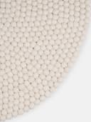 myfelt Wollteppich Linéa Filzkugelteppich 100% Schurwolle Weiss Bild 4