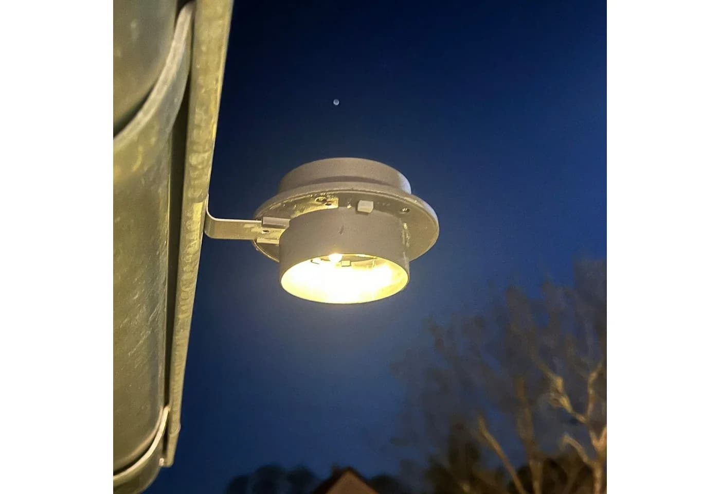 Hossi's Wholesale 6er Set Dachrinnen Solarleuchten LED Schwarz Garten Außen