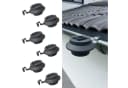 Hossi's Wholesale 6er Set Dachrinnen Solarleuchten LED Schwarz Garten Außen Bild 2