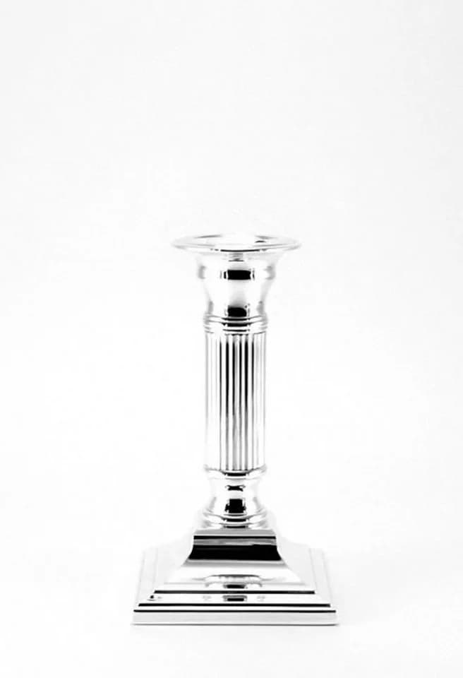Brillibrum Kerzenständer Versilbert Stabkerzen Kerzenleuchter Silber - Bild 2