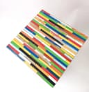 Brillibrum Bunter Beistelltisch 45 cm aus Echtholz Upcycling Bild 3