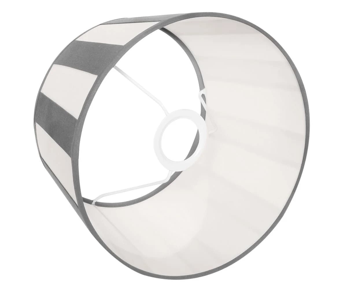 Brillibrum Lampenschirm gestreift oval rund E27 E14 Textil