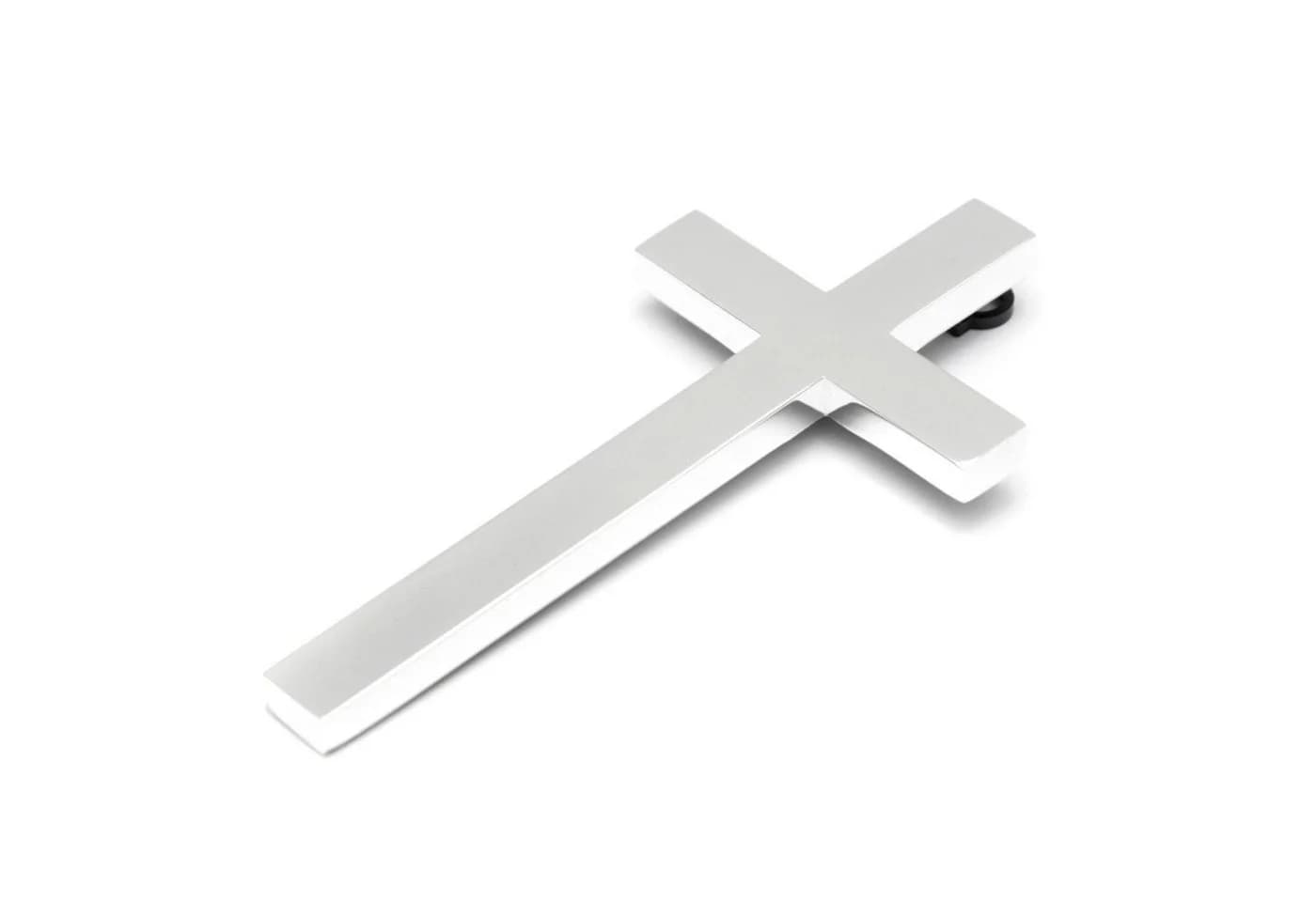 Brillibrum Wanddekoobjekt Kruzifix aus Metall versilbert Silber Jesus Kreuz