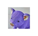 Brillibrum Sparschwein Schwein Lila Polyresin Bild 3
