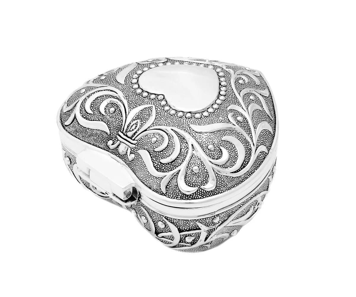 Brillibrum Schmuckschatulle Herz Antik Silber - Bild 4