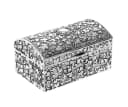 Brillibrum Schmuckschatulle Orient versilbert Metall Bild 2