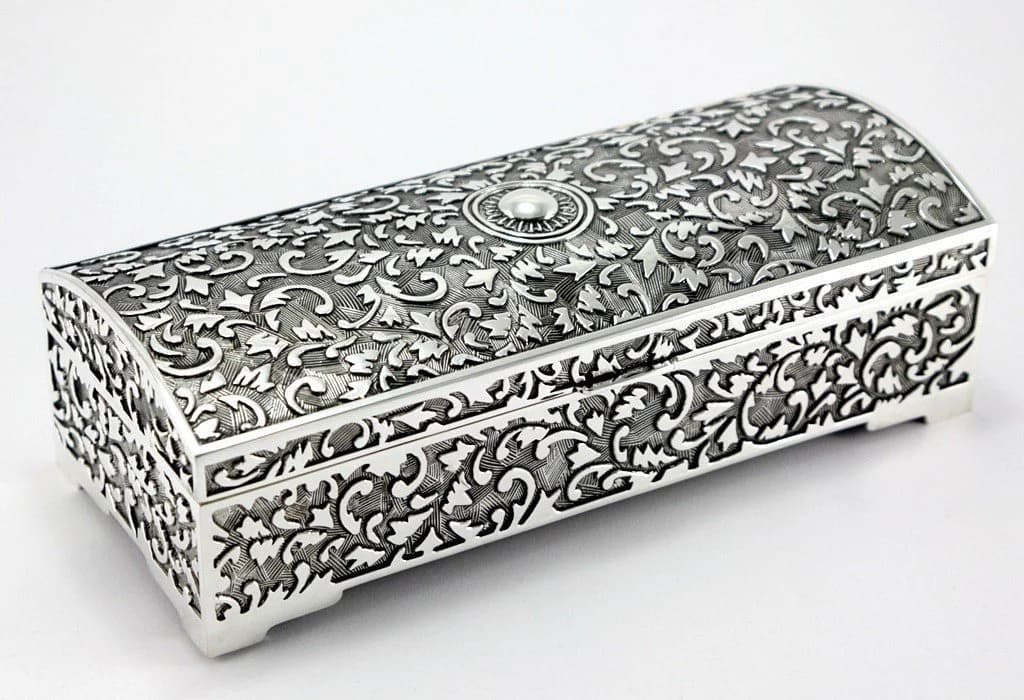 Brillibrum Schmuckschatulle Orient Versilbert Metall - Bild 2