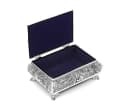 Brillibrum Schmuckschatulle Rose versilbert Metall mit Samt-Innenfutter Bild 4