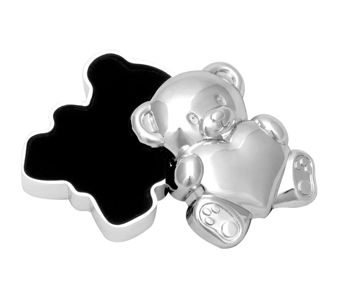 Brillibrum Zahndose Silber Bär mit Samtfutter