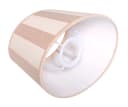 Brillibrum Lampenschirm Streifenmuster Oval Rund Textil E27 E14 Bild 3
