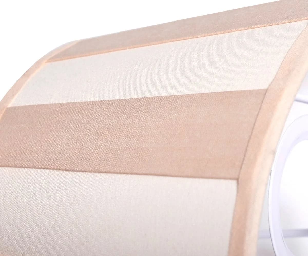 Brillibrum Lampenschirm Streifenmuster Oval Rund Textil E27 E14 - Bild 4