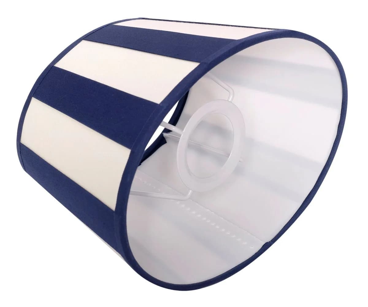 Brillibrum Lampenschirm gestreift oval rund E27 E14 Textil - Bild 3