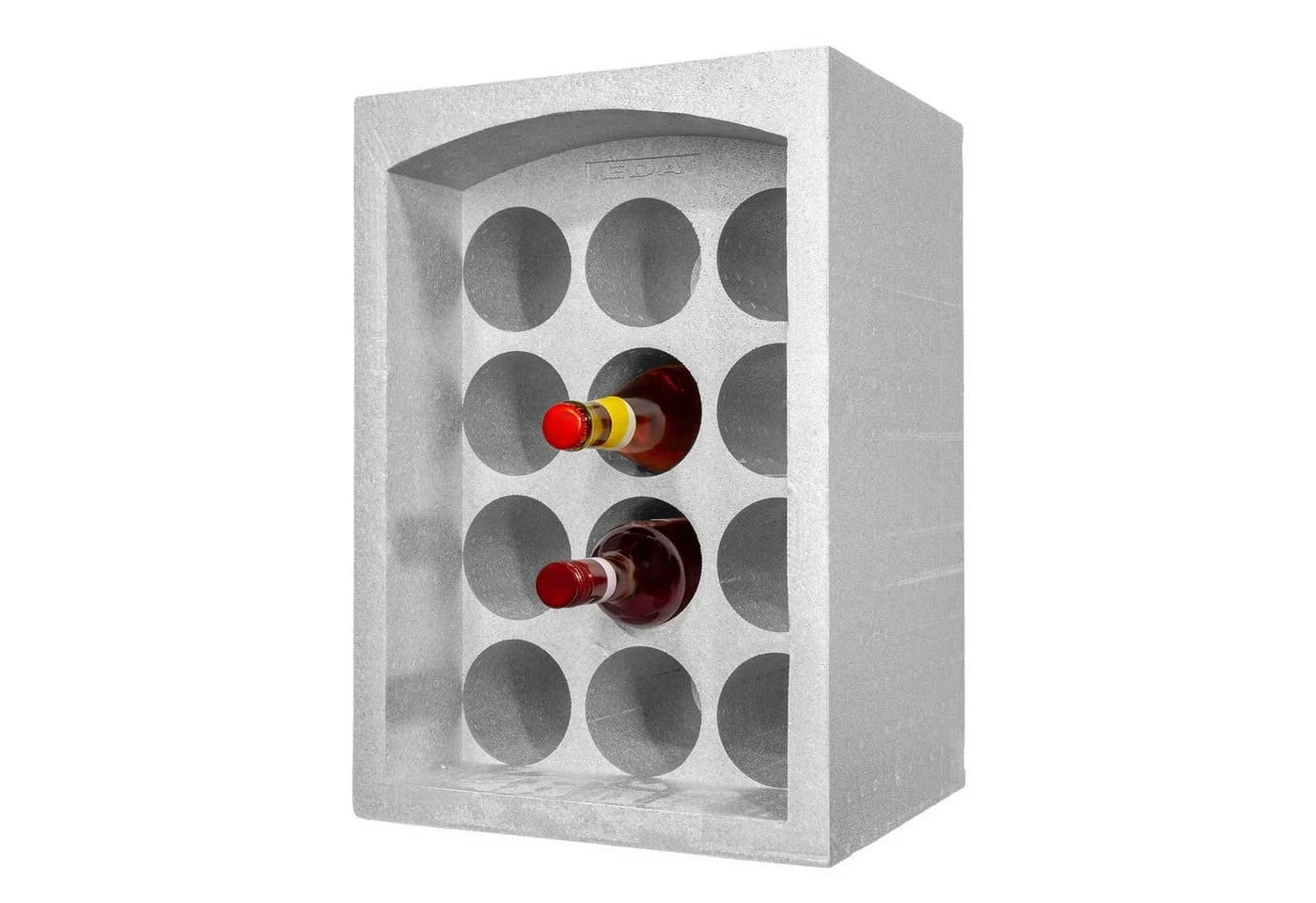Fixkraft Weinregal Styropor 12 Flaschen Grau - Bild 3