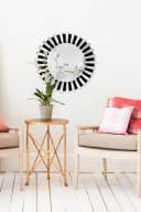 KAYOOM Wandspiegel Apollon 910 Silber Schwarz Rund Bild 1