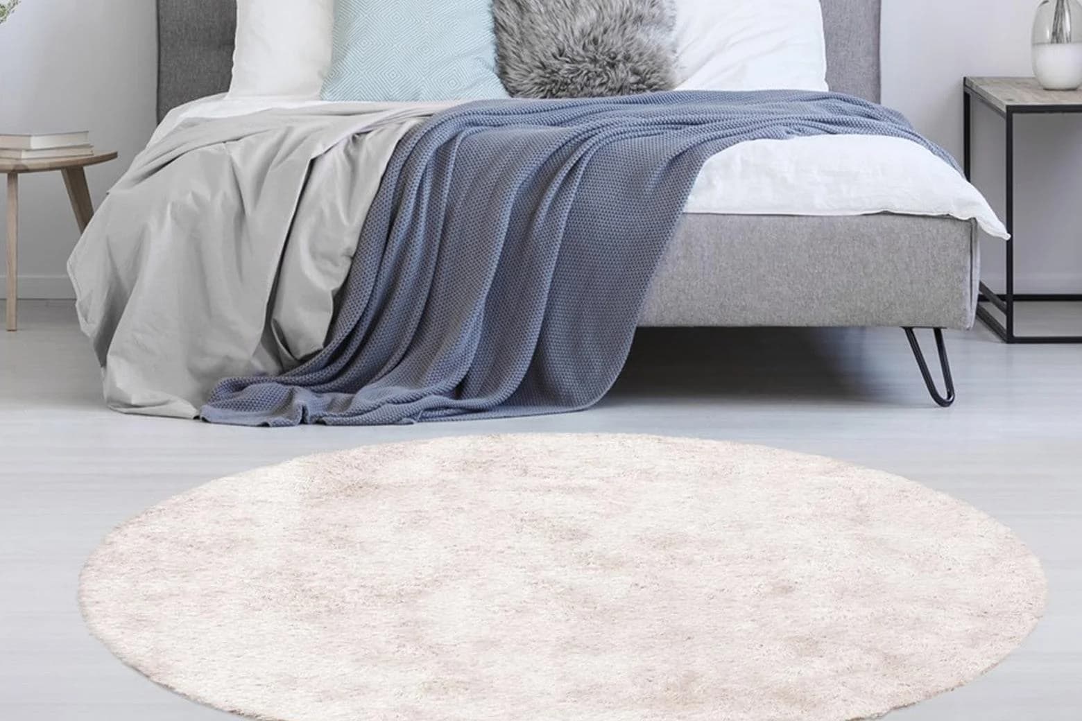 KAYOOM Hochflor-Teppich Diamond 700 Rosa Handgetuftet Shaggy