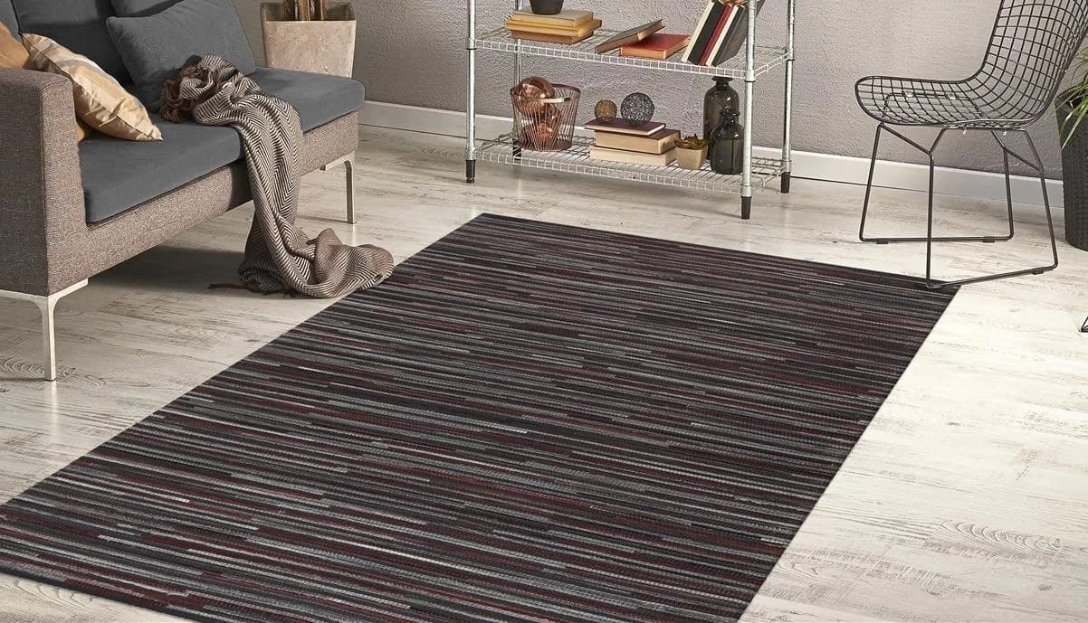 Arte Espina Teppich Wild 8023 Anthrazit Patchwork Leder