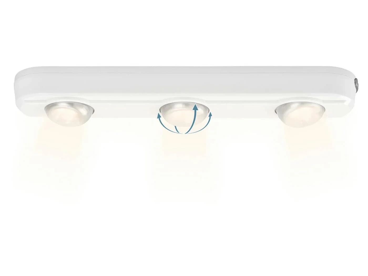 LIVARNO LED Unterbauleuchte 3 Spots Silber