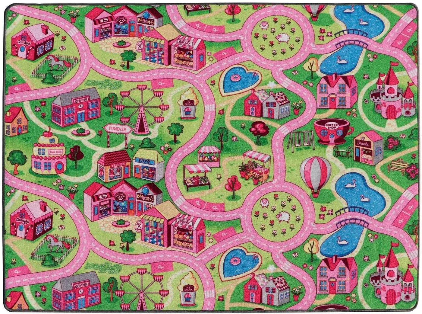 Primaflor Kinderteppich SWEET CITY Bunt Straßenmotiv - Bild 2
