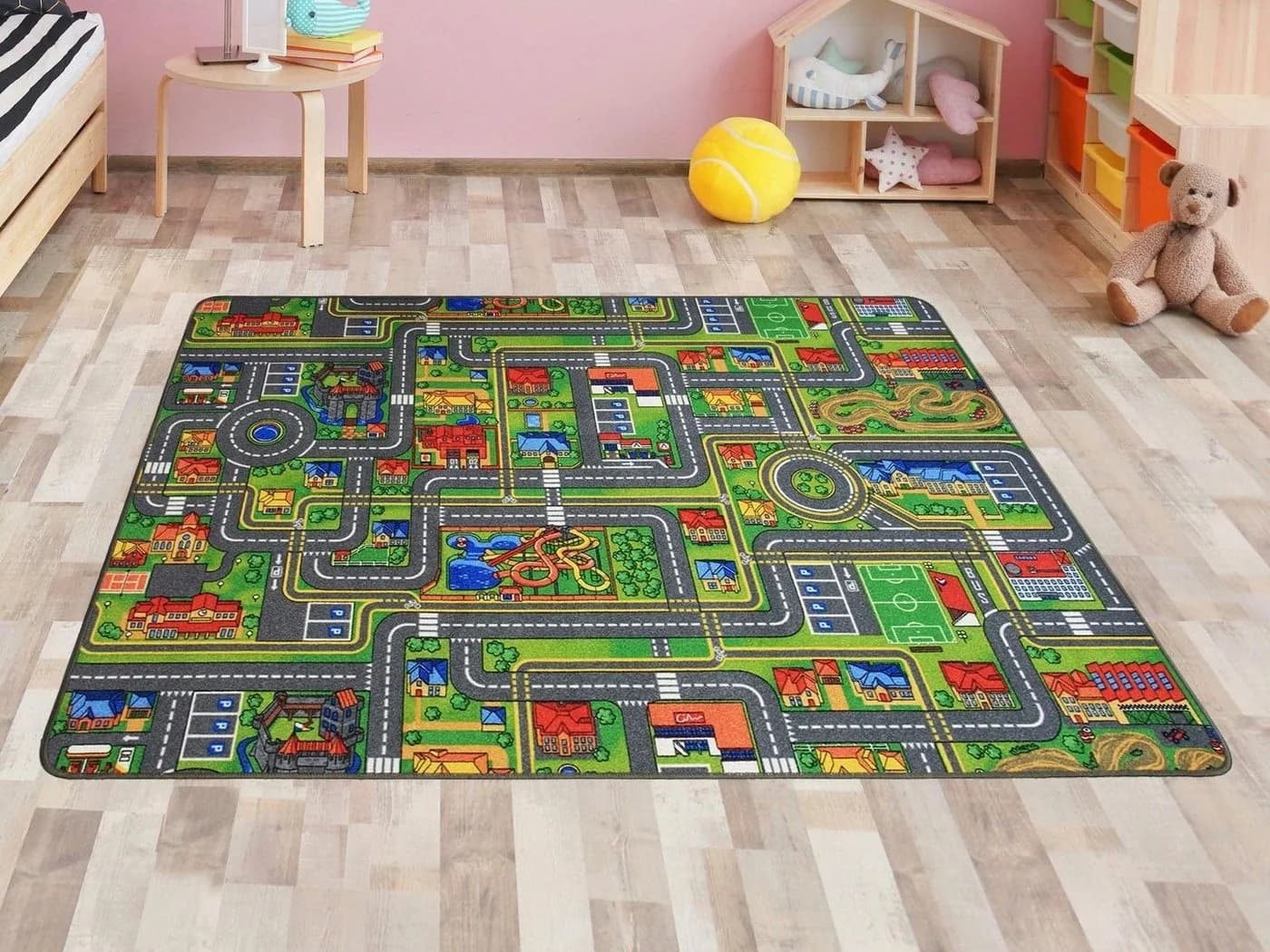 Primaflor Spielteppich STREETS Bunt Straßen-Motiv Kinderteppich