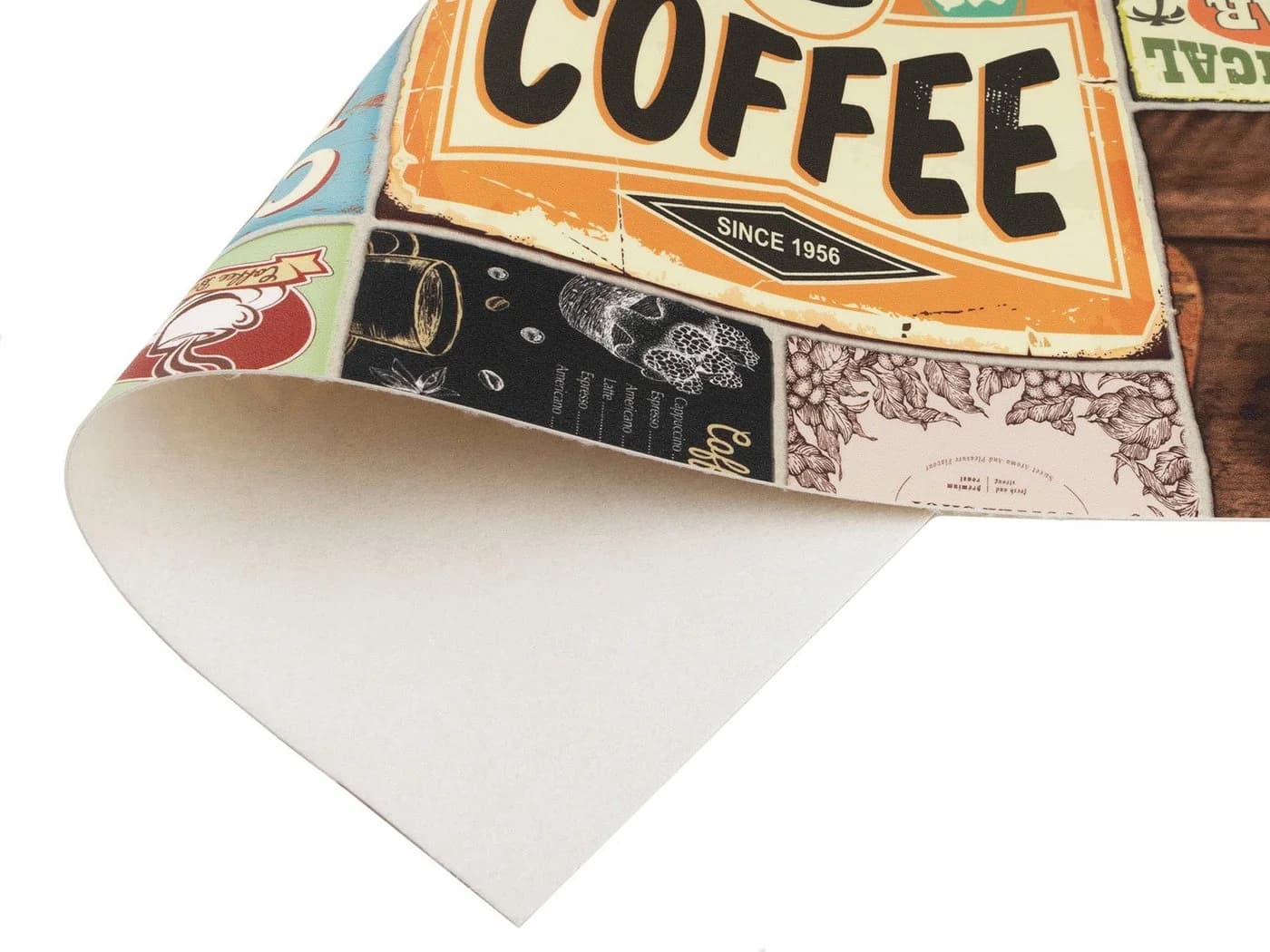 Primaflor Vinyl-Läufer COFFEE TIME Braun Patchwork Design - Bild 3