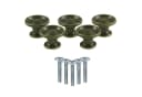 maDDma Möbelknopf 5er Set Antikmessing Bronze Zinklegierung Bild 2