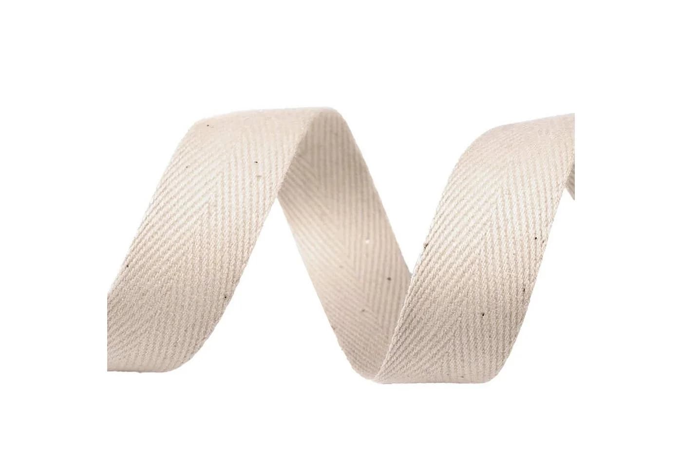 maDDma Webband 5m Baumwoll-Band 20mm Einfassband Kantenband Dekoband Ecru - Bild 2