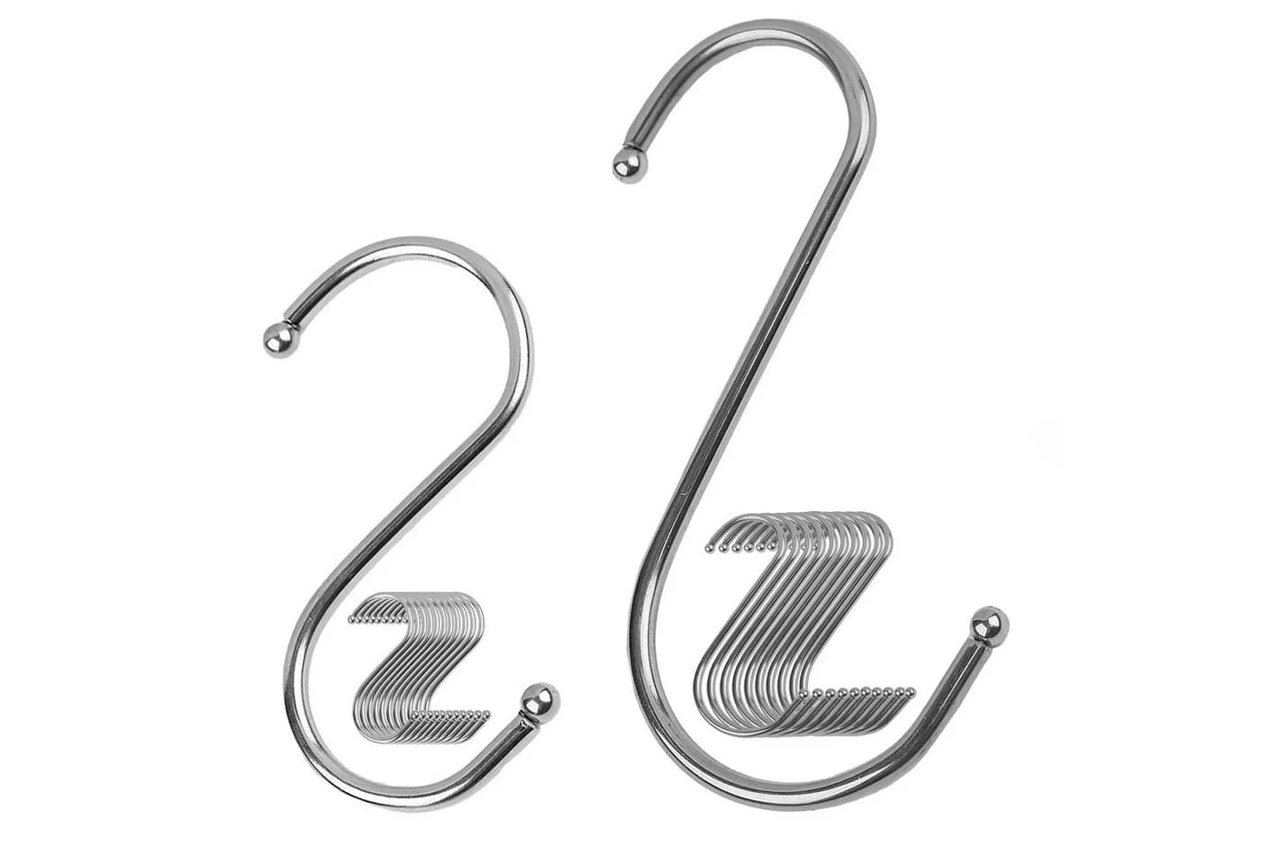 maDDma S-Haken 10er Pack Metall Silber Universalhaken - Bild 5