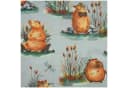maDDma Kinderstoff Capybara 100% Baumwolle lichtgrau Bild 2