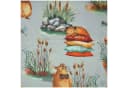 maDDma Kinderstoff Capybara 100% Baumwolle lichtgrau Bild 3