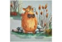 maDDma Kinderstoff Capybara 100% Baumwolle lichtgrau Bild 4