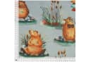 maDDma Kinderstoff Capybara 100% Baumwolle lichtgrau Bild 5