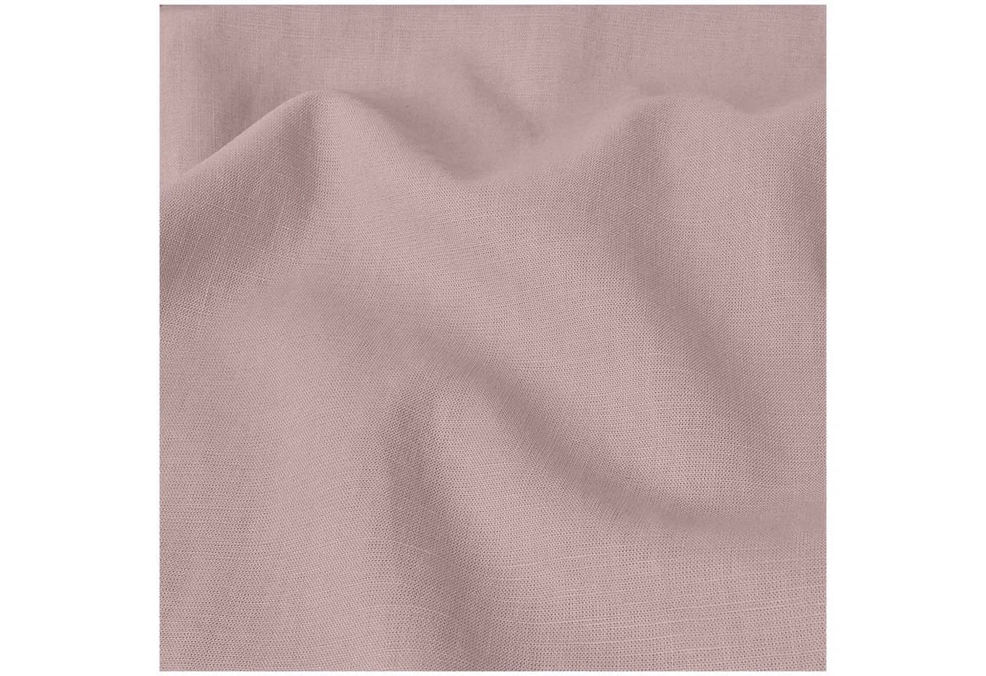 maDDma Leinenstoff gewaschen 100% Leinen uni rosa 135cm breit