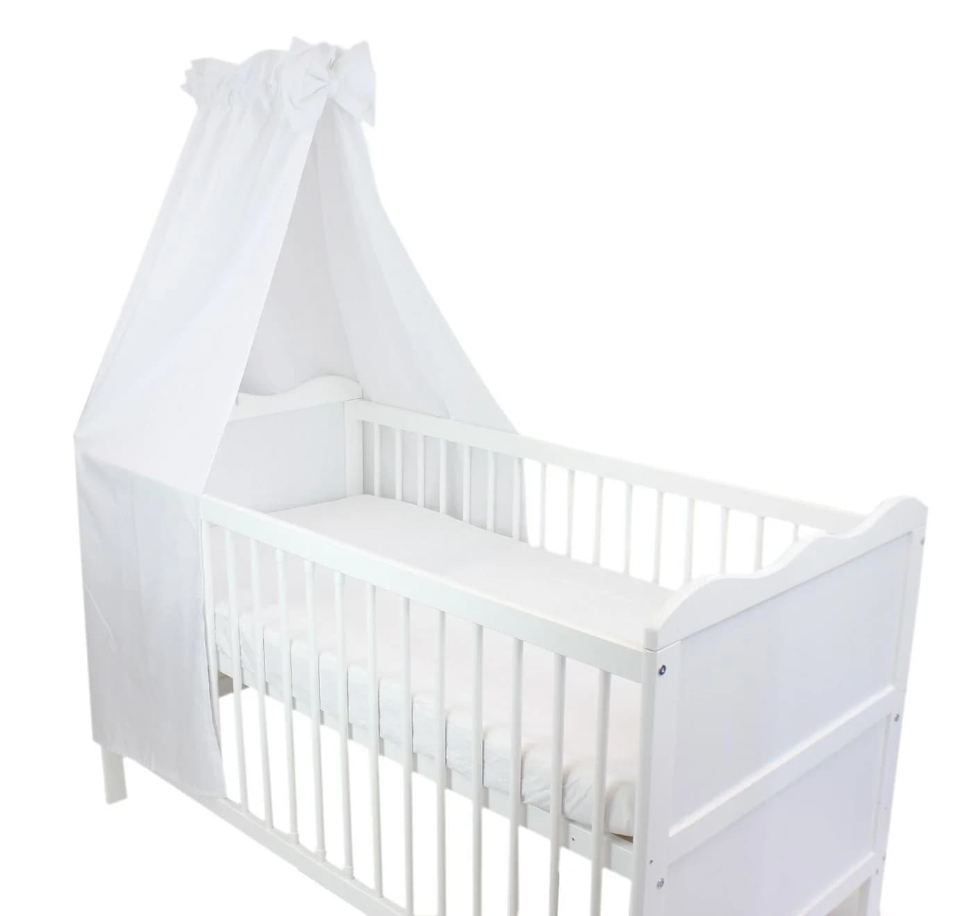 TupTam Betthimmel Weiß mit Schleife für Babybett - Bild 2