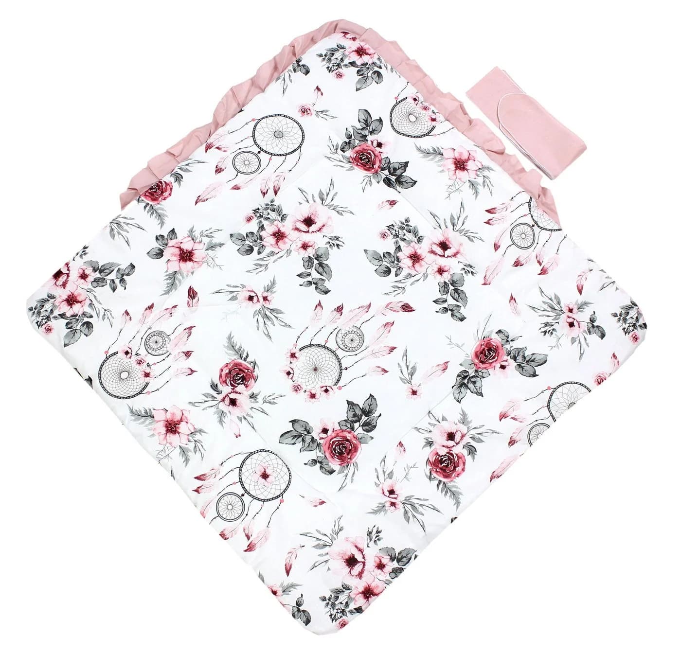 TupTam Einschlagdecke Unisex Baby mit Schleife Rosa - Bild 3
