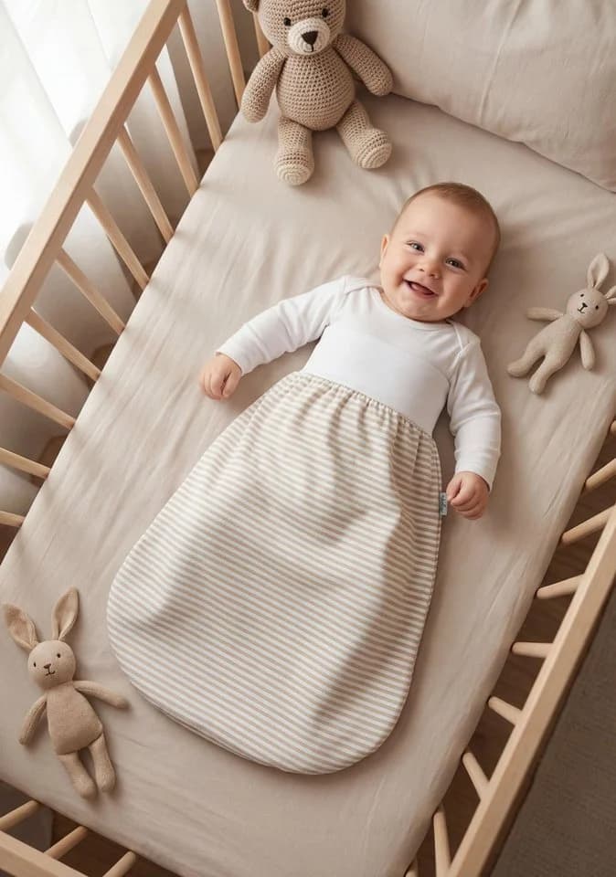 TupTam Babyschlafsack Unisex Sommer Schlupfsack mit breitem Bund - Bild 3