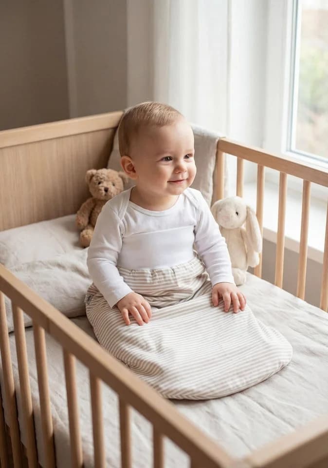 TupTam Babyschlafsack Unisex Sommer Schlupfsack mit breitem Bund - Bild 4