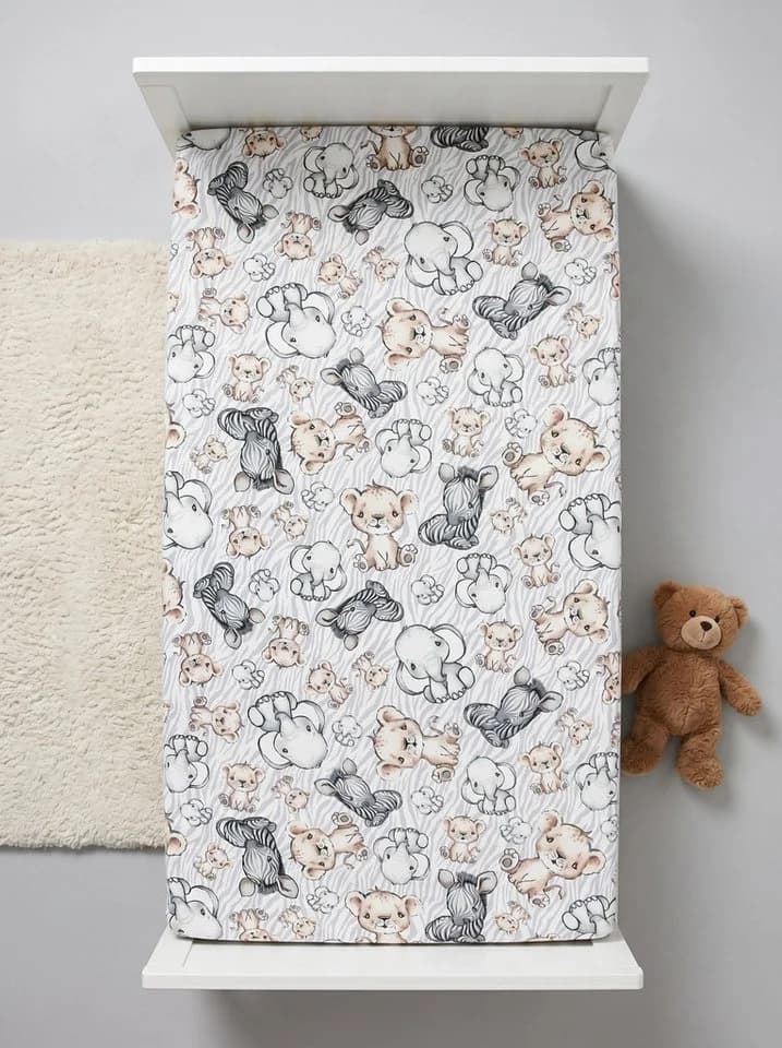 Bunte Spannbettlaken für Kinder und Babys