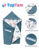 TupTam Baby Einschlagdecke 85x85 für Autositz Babyschale Decke Minky Bild 4