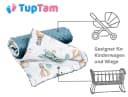 TupTam Baby Einschlagdecke 85x85 für Autositz Babyschale Decke Minky Bild 5