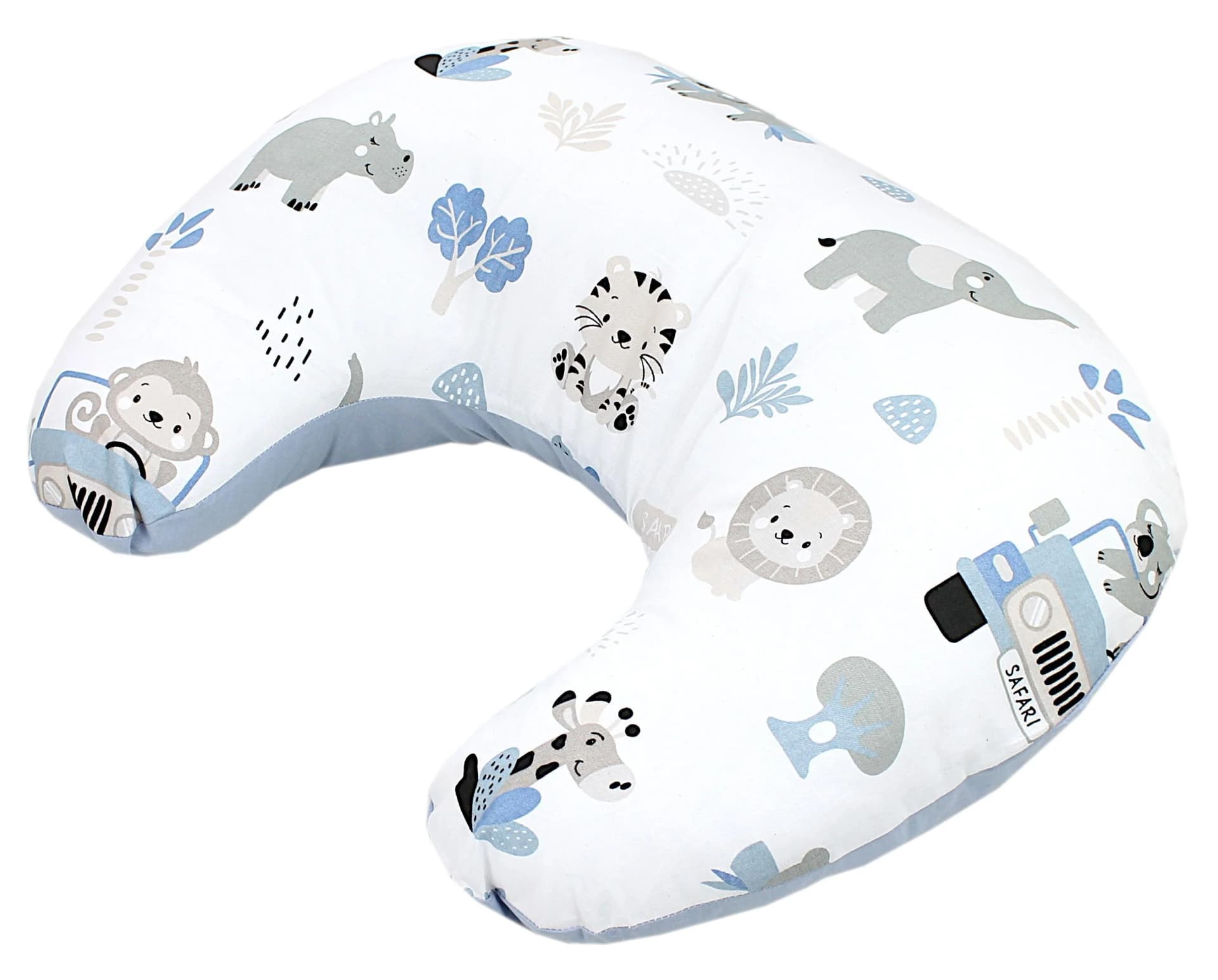 TUPTAM Stillkissen Baby Klein mit Baumwoll-Bezug, blau (zoo blau)