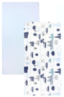 TupTam Spannbettlaken 2er Pack Baby Baumwolle Blau Bild 4