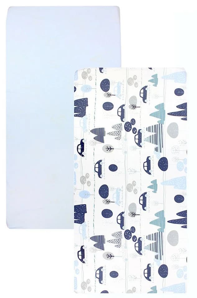 TupTam Spannbettlaken 2er Pack Baby Baumwolle Blau - Bild 4