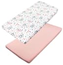 TupTam Spannbettlaken Baby 2er Pack Rosa Kindermotive Bild 2